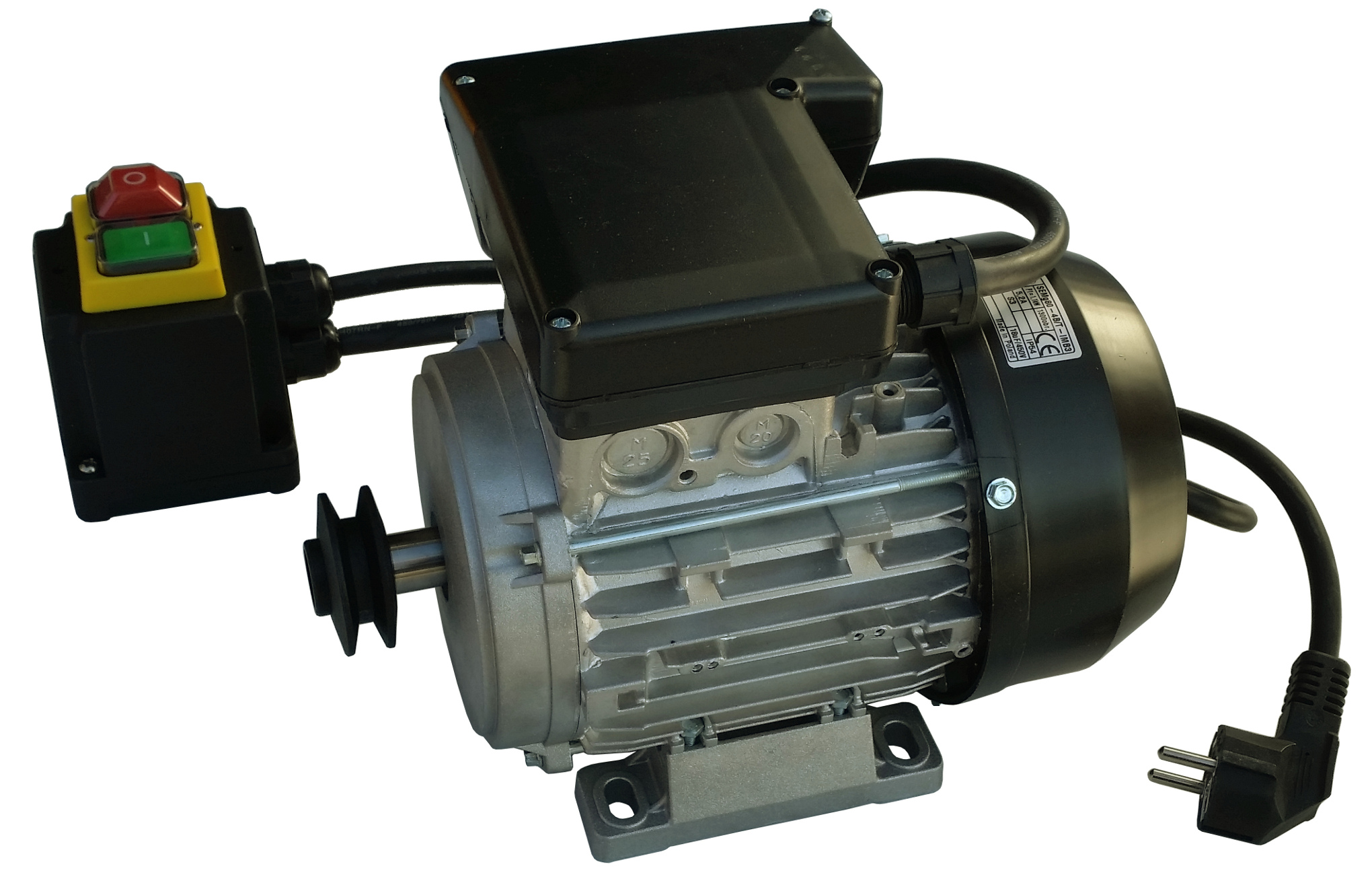 Elektromotor 1,1 Kw 1-fázová miešačka betónu 230V